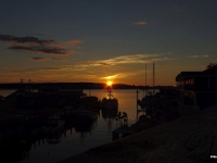 67098CrLe - Sunset from our home, The Inn at Fisherman's Cove, Eastern Passage, NS.JPG